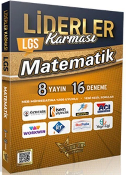 8. Sınıf LGS Matematik Denemeleri 8 Yayın 16 Deneme Liderler Karması ürün görseli