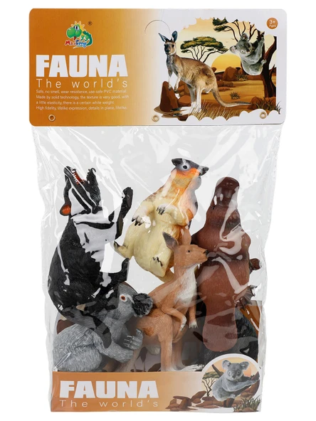 Kidmar Soft Hayvanlar Figür Oyuncakları Seti Renkli ürün görseli