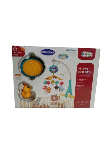 Beşik Süsü Dönencesi Projektörlü Bebek Yatağı Dönencesi - Resim 4