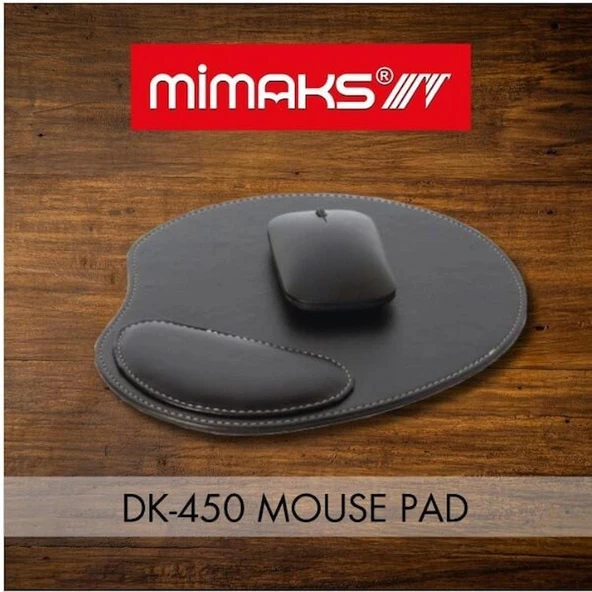 MİMAKS DK-450 S.DERİ ERGONOMİK MOUSEPAD /SİYAH ürün görseli
