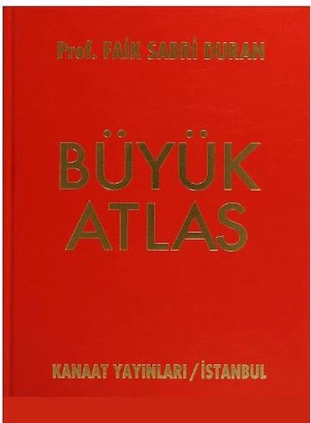 Kanaat Büyük Atlas Golden ( Ciltli) Prof Faik Sabri Duran ürün görseli