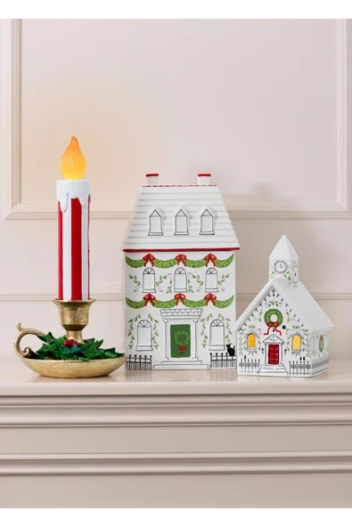 The Mia Dekoratif Led Işıklı Yılbaşı Mumu 18x17x38 cm SUS0223 - 2