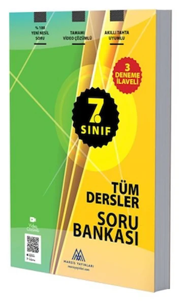 7. Sınıf Tüm Dersler Soru Bankası / Kolektif / Marsis Yayınları / 9786256912236 ürün görseli