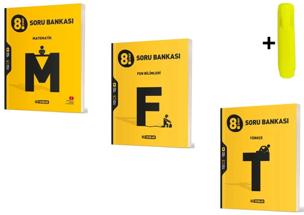 Hız Yayınları 8.Sınıf Matematik Fen Türkçe Soru Bankası Seti ürün görseli 1