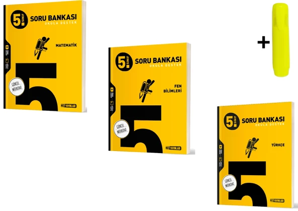 Hız Yayınları 5.Sınıf Matematik Fen Türkçe Soru Bankası Seti ürün görseli