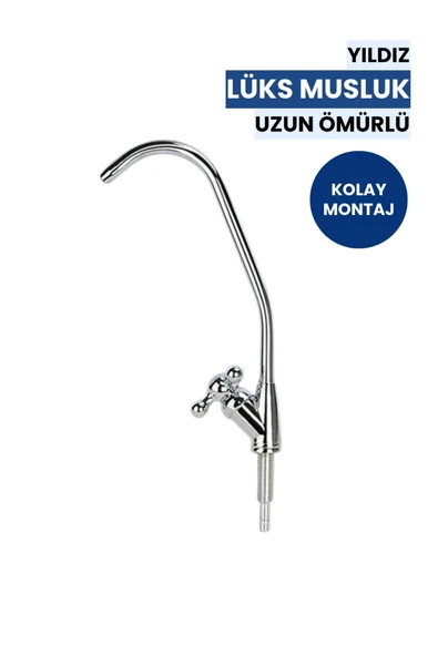 Yıldız Su Arıtma Musluğu | Paslanmaz Gövde • Klasik Tasarım - Resim 5