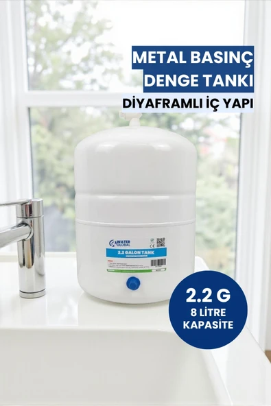 2.2 Galon (8 Litre) Metal Basınç Denge Tankı ürün görseli