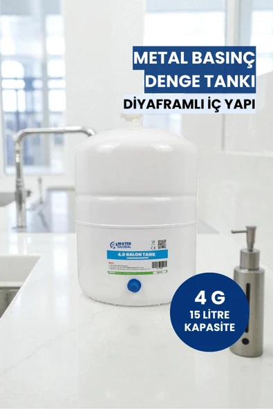 4 Galon (15 Litre) Metal Basınç Denge Tankı ürün görseli