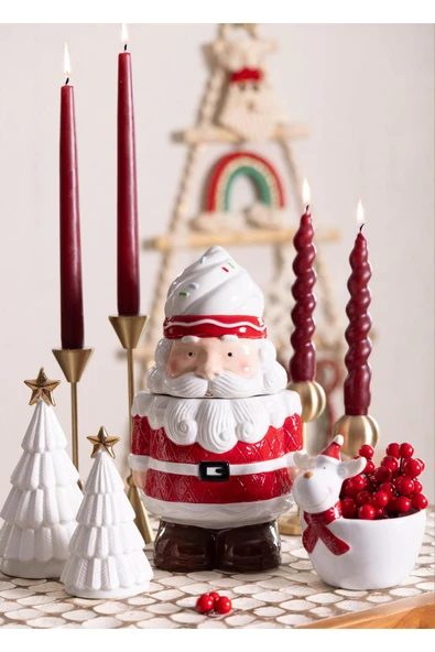 The Mia Dekoratif Led Işıklı Yılbaşı Ağacı Beyaz 10x10x18  SUS0120 - Resim 5