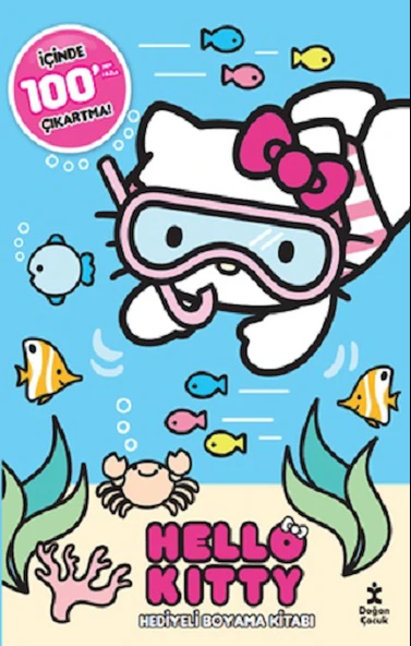 Hello Kıtty 100+ Çıkartma Hediyeli Boyama Kitabı ürün görseli