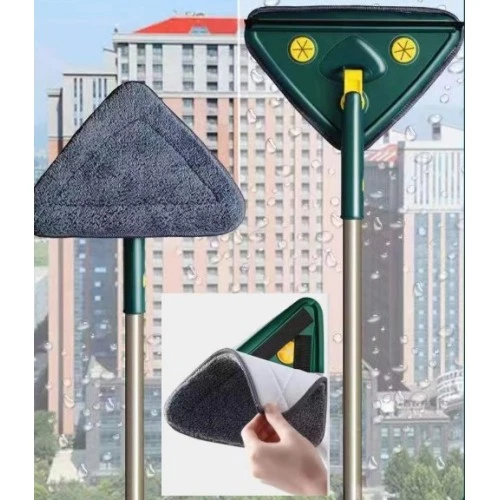 Periboia 2 Bezli Üçgen Çek Çekli Mop Islak Mendil Uyumlu 150 cm