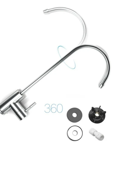 İthal Lüks Su Arıtma Musluğu | Paslanmaz Gövde • Kolay Montaj • Tüm Sistemlerle Uyumlu (Üreticiden) - Resim 6