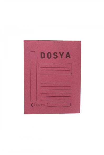 Skops  Tam Kapak Dosya Karton Pembe 1 Paket 50 Adet ürün görseli