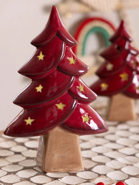 The Mia Dekoratif Led Işıklı Yılbaşı Ağacı 15x7x25 cm  SUS0159 - Resim 5