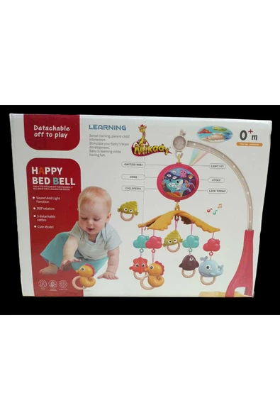 Beşik Süsü Dönencesi Projektörlü Bebek Yatağı Dönencesi - Resim 2