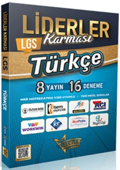 8. Sınıf LGS Türkçe 8 Yayın 16 Deneme Liderler Karması ürün görseli