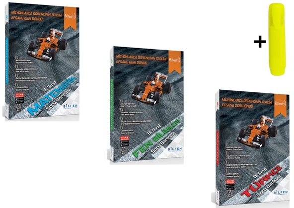 Bilfen Yayınları 8. Sınıf Biltest Matematik Fen Türkçe Seti ürün görseli