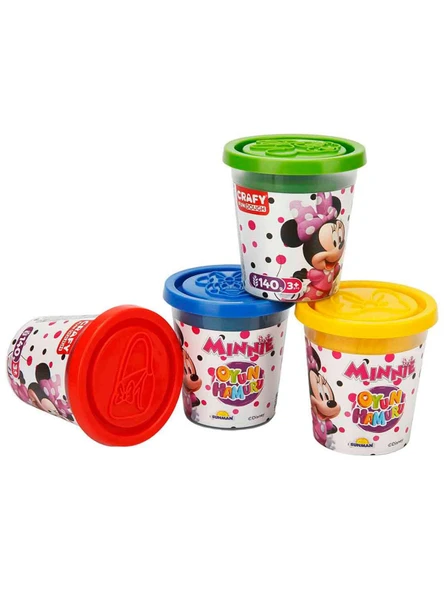 Minnie Mouse Crafy 4'lü Oyun Hamuru - Resim 2