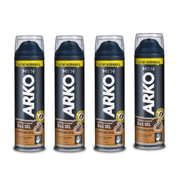 Arko Men, Coffee Tıraş Jeli - 200 ml x 4 Adet ürün görseli