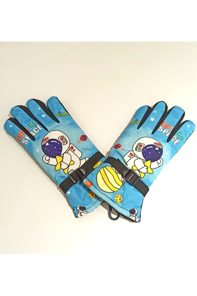 Monalisa Home Renkli Gösterişli Figürlü İçi Peluşlu Eldiven ürün görseli 1