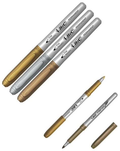 Bic İntensity Metalik Markör Kalem Seti 3 Adet - Resim 2