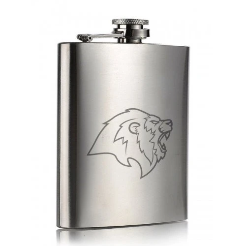 Unutulmaz Anlar İçin Anıları Taşıyın Sevgiliye Özel Hediye Aslan Temalı 9 Oz Çelik Cep Matara 266 ML - 2