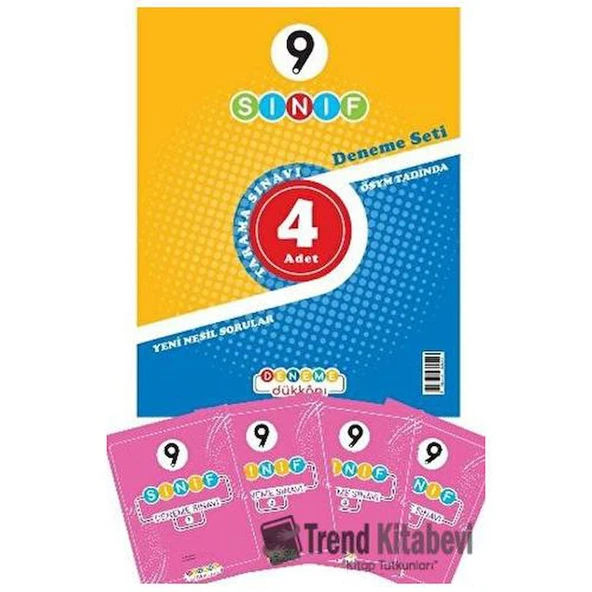 9. Sınıf 4lü Deneme Seti ürün görseli