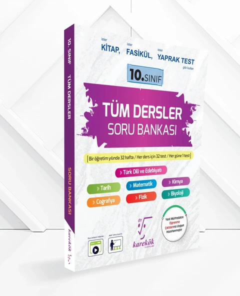10.sınıf Tüm Dersler Soru Bankası Karekök Yayınları ürün görseli