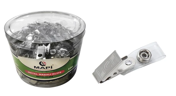 MAPİ METAL MAŞALI KLİPS 100 LÜ PAKET ürün görseli