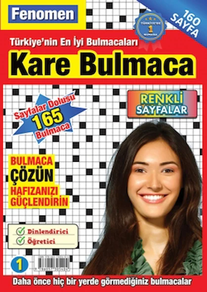 Fenomen Kare Bulmaca 1 / Kolektif / Maxi Yayıncılık / 9786057305404 ürün görseli