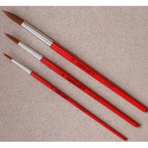 Ponart Young Art 7200 Serisi Sentetik Yuvarlak Uçlu Fırça No: 12 ürün görseli