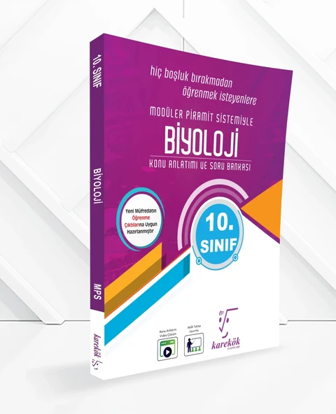 10.Sınıf Biyoloji MPS Konu Anlatımı ve Soru Çözümü- Karekök Yayınları ürün görseli 1