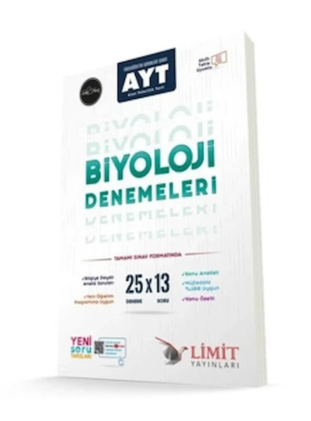 AYT 25'li Biyoloji Deneme / Selin Akay Yenilmez / Limit Yayınları / 9786052755884 ürün görseli