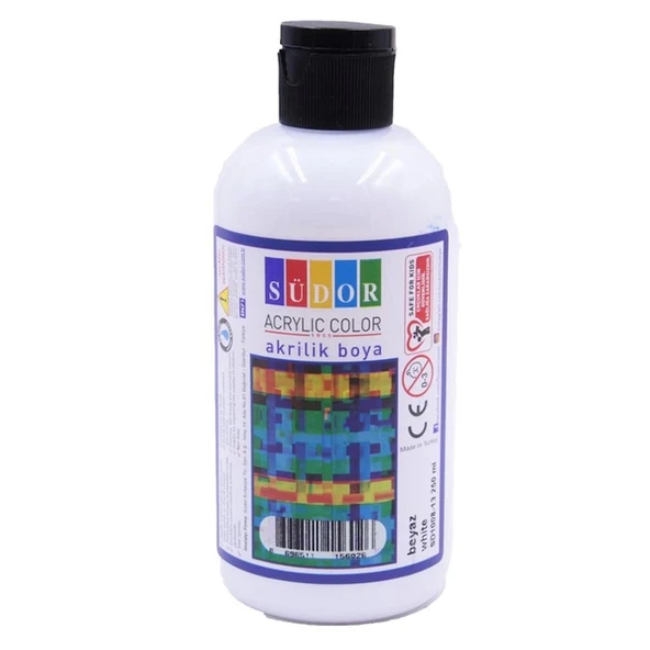 SÜDOR SD1008-13 AKRİLİK BOYA 250 ML BEYAZ ürün görseli