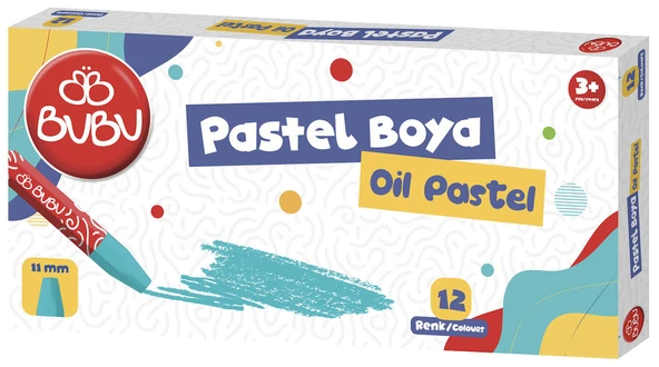 BU-BU PASTEL BOYA 12 RENK ürün görseli