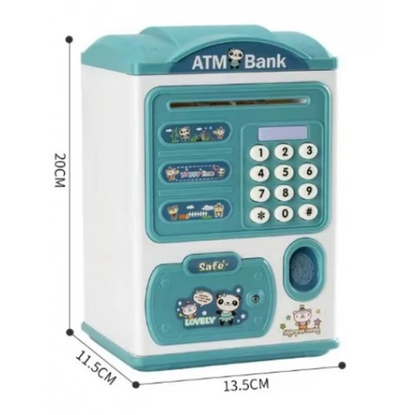 Periboia Parmak İzi ve Şifreli Elektronik ATM Kumbara - 5