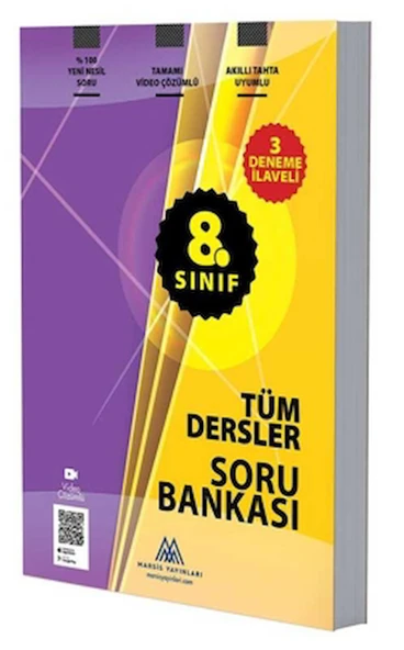 8. Sınıf Tüm Dersler Soru Bankası / Kolektif / Marsis Yayınları / 9786256912557 ürün görseli