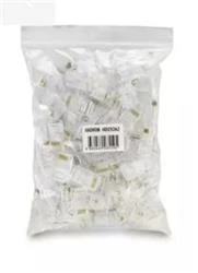 Hadron Hdx5062 Cat5 Konnektör Ez Rj45 Delikli 100Lü Paket Şeffaf - Resim 2