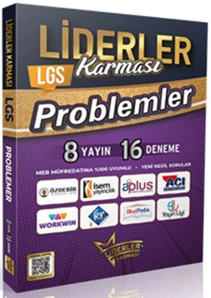 8. Sınıf LGS Problemler Denemeleri 8 Yayın 16 Deneme Liderler Karması ürün görseli