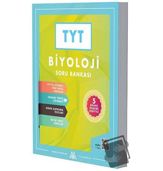 TYT Biyoloji Soru Bankası 5 Deneme Hediyeli-Video Çözümlü ürün görseli