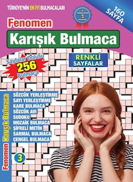 Fenomen Karışık Bulmaca 3 / Kolektif / Maxi Yayıncılık / 9786057305442 ürün görseli