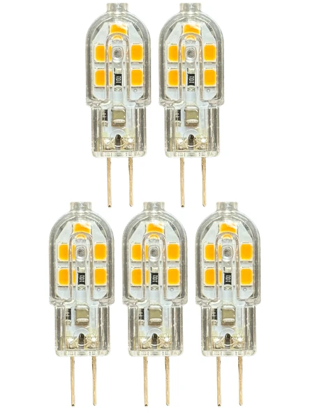 (5 Adet) Osaka 2W Sarı Işık (3000K) G4 Duylu Led Kapsül Ampul ürün görseli 1
