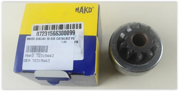 MAKO 72315663 MARŞ DİŞLİSİ 10 DİŞ ÇATALSIZ FORD- DODGE-MF-TF 72315663 ürün görseli 1