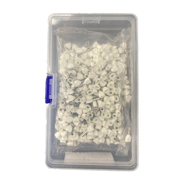 Tügen 2x0,75mm2 Çift Girişli İzoleli Yüksük Beyaz ( 1 Kutu 500 Adet ) - Resim 2