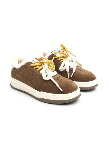 Guja 25K372-2 Kadın Süet Deri İçi Kürklü Sneaker Ayakkabı - 8