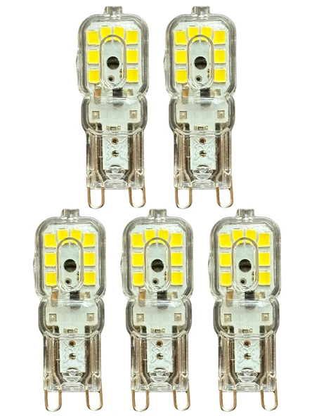 (5 Adet) Osaka 3W Beyaz Işık (6500K) Dim Edilebilir G9 Duylu Led Kapsül Ampul ürün görseli