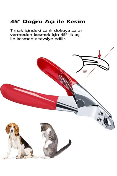 Mucit Home Kedi Köpek Tırnak Makası Kedi Köpek Pati Bakım Kuş Tavşan Tırnak Kesim Makası - Resim 5