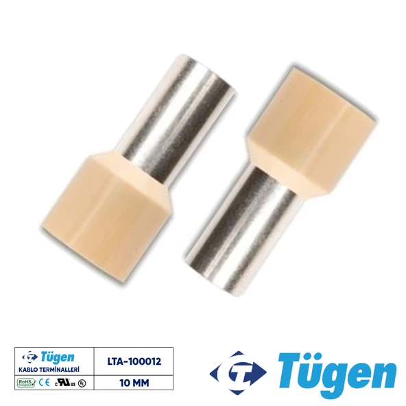 Tügen 10,00mm İzoleli Yüksük Bej ( 1 Kutu 100 Adet ) ürün görseli 1