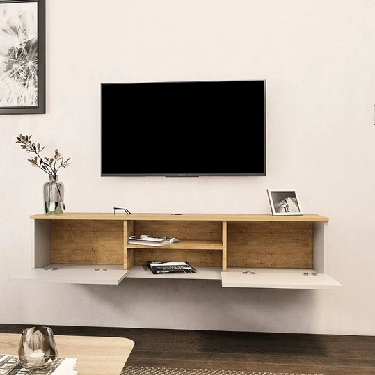 TV Sehpası Leydi Safir Beyaz 160 cm - Resim 3