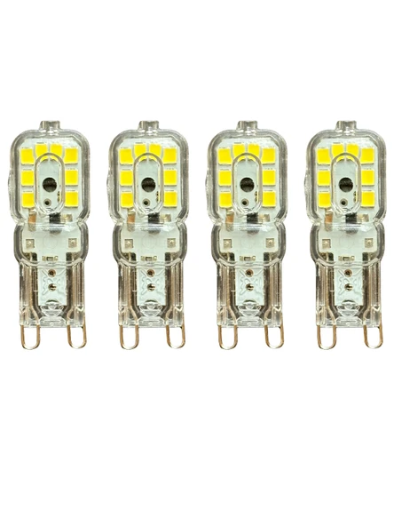 (4 Adet) Osaka 3W Beyaz Işık (6500K) Dim Edilebilir G9 Duylu Led Kapsül Ampul ürün görseli 1
